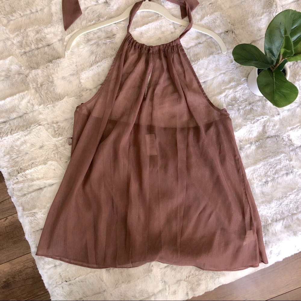 Sheer halter top